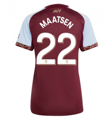 Aston Villa Ian Maatsen #22 Hemmatröja Dam 2025-26 Kortärmad